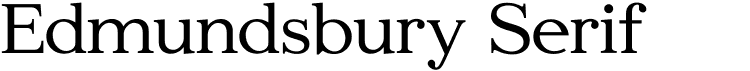 preview image of the Edmundsbury Serif font