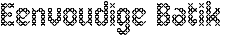 preview image of the Eenvoudige Batik font