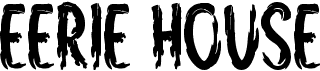 preview image of the Eerie House font