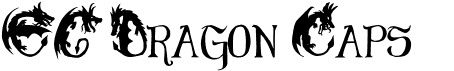 preview image of the EG Dragon Caps font