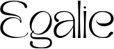 preview image of the Egalie font