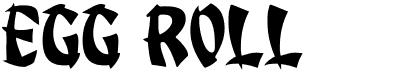 preview image of the Egg Roll font