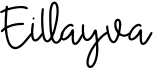 preview image of the Eillayva font