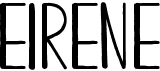 preview image of the Eirene font
