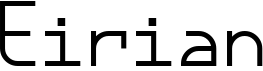preview image of the Eirian font