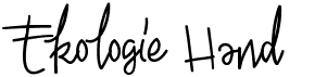 preview image of the Ekologie Hand font