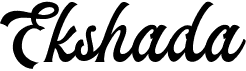 preview image of the Ekshada font