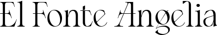 preview image of the El Fonte Angelia font