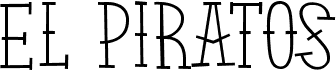 preview image of the El Piratos font