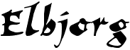 preview image of the Elbjorg font