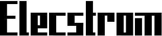 preview image of the Elecstrom font