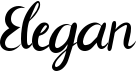preview image of the Elegan font