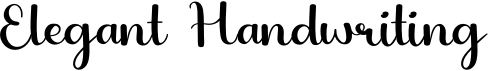 preview image of the Elegant Handwriting font