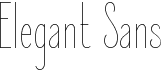 preview image of the Elegant Sans font