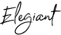 preview image of the Elegiant font