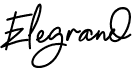 preview image of the Elegrand font