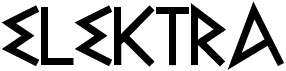 preview image of the Elektra font