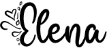 preview image of the Elena font