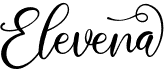 preview image of the Elevena font