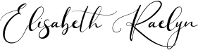 preview image of the Elisabeth Raelyn font