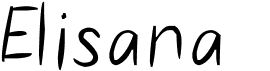 preview image of the Elisana font
