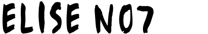 preview image of the Elise No7 font