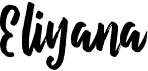 preview image of the Eliyana font