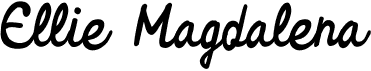 preview image of the Ellie Magdalena font