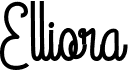 preview image of the Elliora font