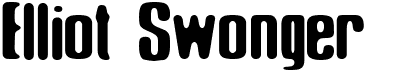 preview image of the Elliot Swonger font