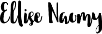 preview image of the Ellise Naomy font