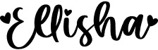 preview image of the Ellisha font