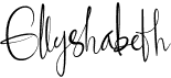 preview image of the Ellyshabeth font