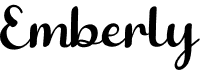 preview image of the Emberly font