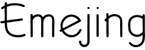 preview image of the Emejing font