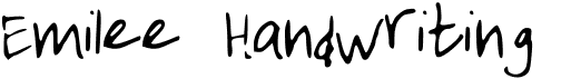 preview image of the Emilee Handwriting font