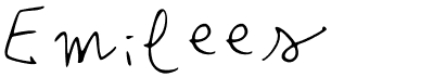 preview image of the Emilees font