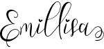 preview image of the Emillisa font