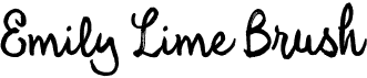 preview image of the Emily Lime Brush font
