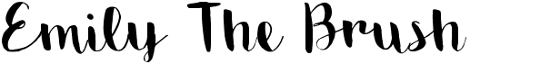 preview image of the Emily The Brush font