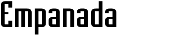 preview image of the Empanada font