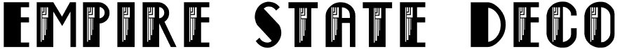preview image of the Empire State Deco font