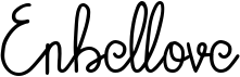 preview image of the Enbellove font
