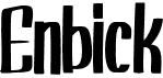preview image of the Enbick font