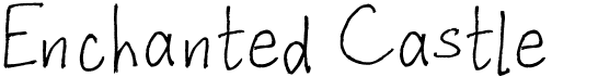 preview image of the Enchanted Castle font