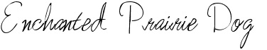 preview image of the Enchanted Prairie Dog font