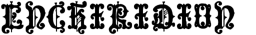 preview image of the Enchiridion font
