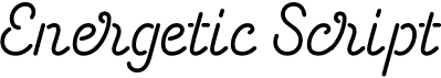 preview image of the Energetic Script font