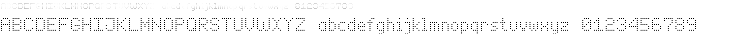 preview image of the Enhanced Dot Digital-7 font