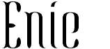 preview image of the Enie font